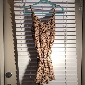 Leopard print romper